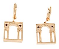 Orecchini Loving Palladio  3D in Argento ORR03 SERLIANA - ORR03 SERLIANA